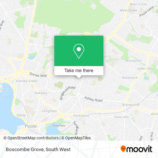 Boscombe Grove map