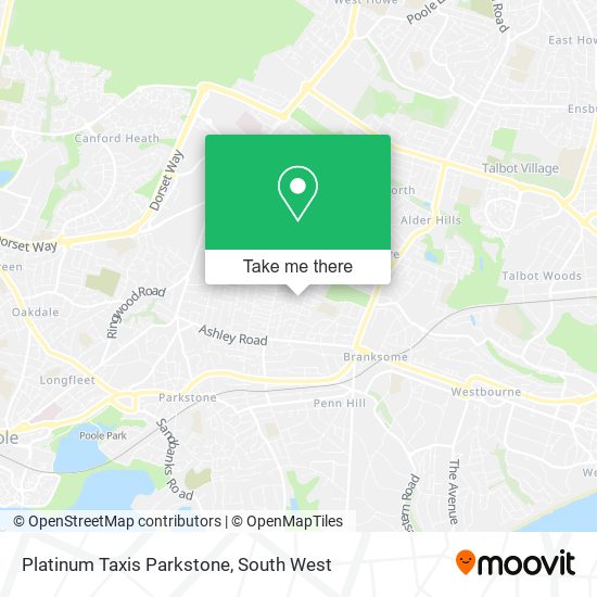 Platinum Taxis Parkstone map