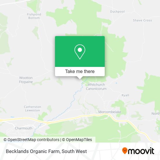Becklands Organic Farm map