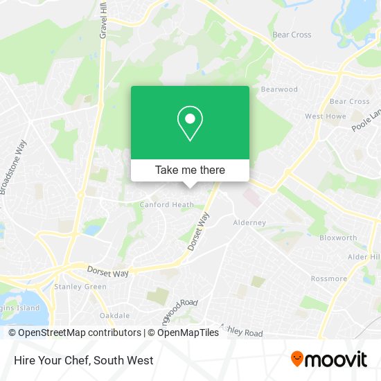 Hire Your Chef map