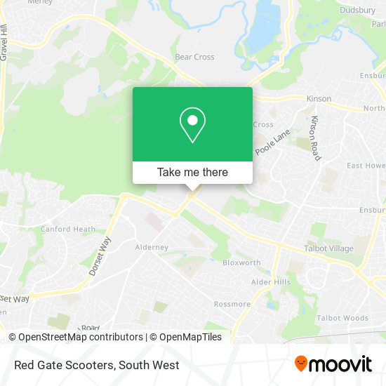 Red Gate Scooters map