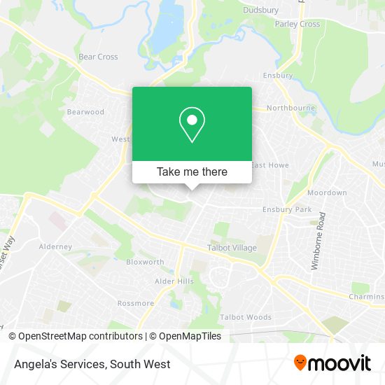 Angela's Services map