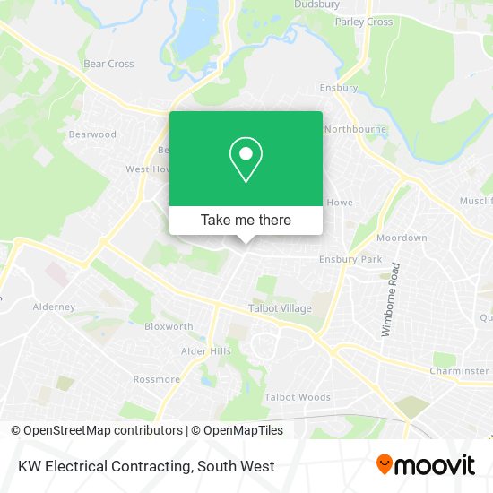 KW Electrical Contracting map