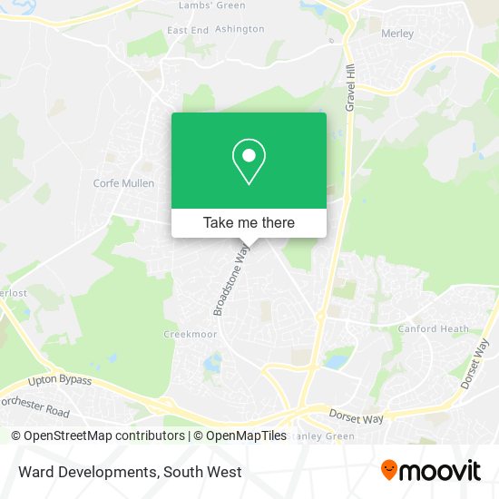 Ward Developments map