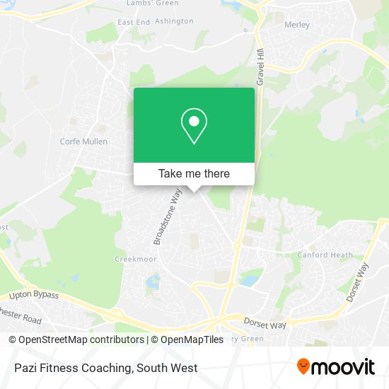 Pazi Fitness Coaching map