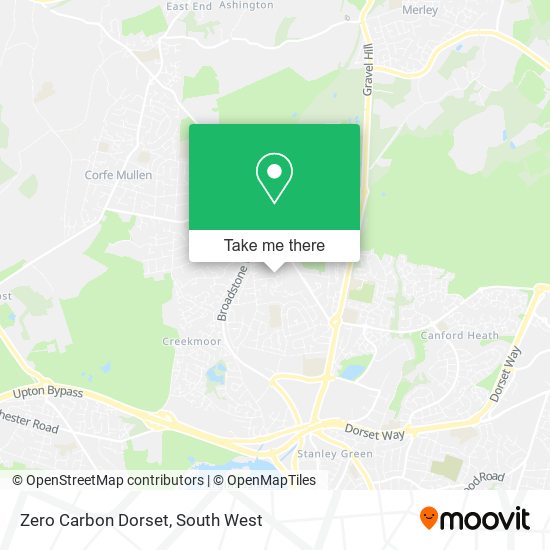 Zero Carbon Dorset map