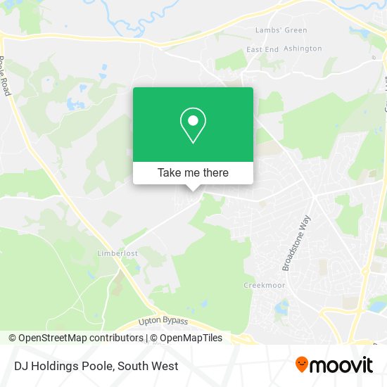 DJ Holdings Poole map