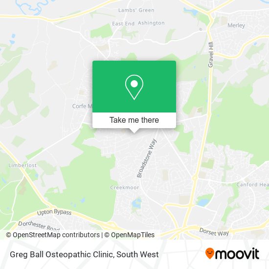 Greg Ball Osteopathic Clinic map