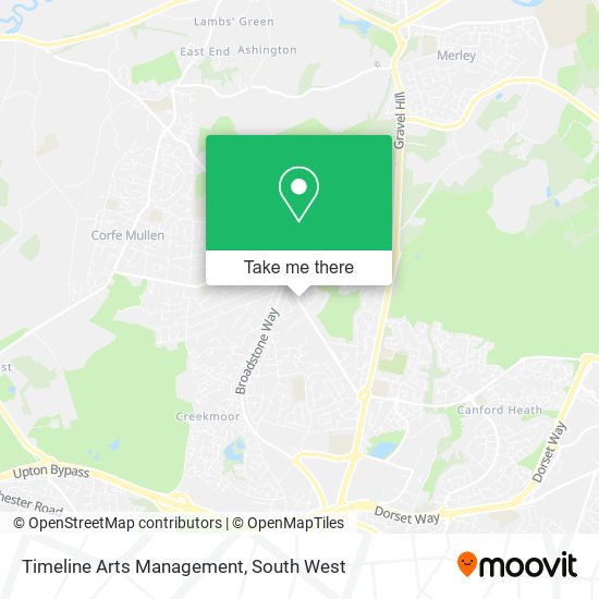 Timeline Arts Management map