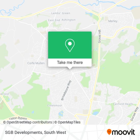 SGB Developments map