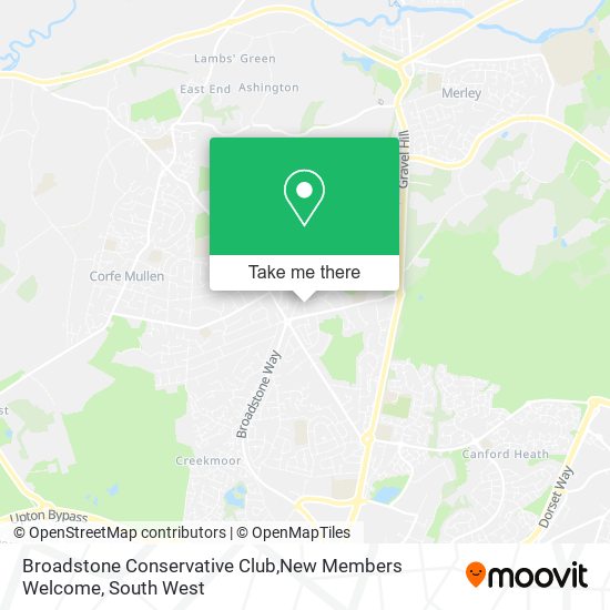Broadstone Conservative Club,New Members Welcome map
