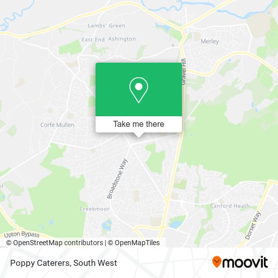 Poppy Caterers map