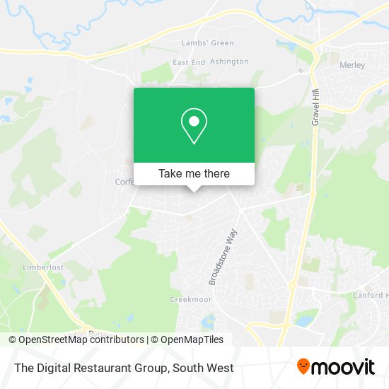 The Digital Restaurant Group map