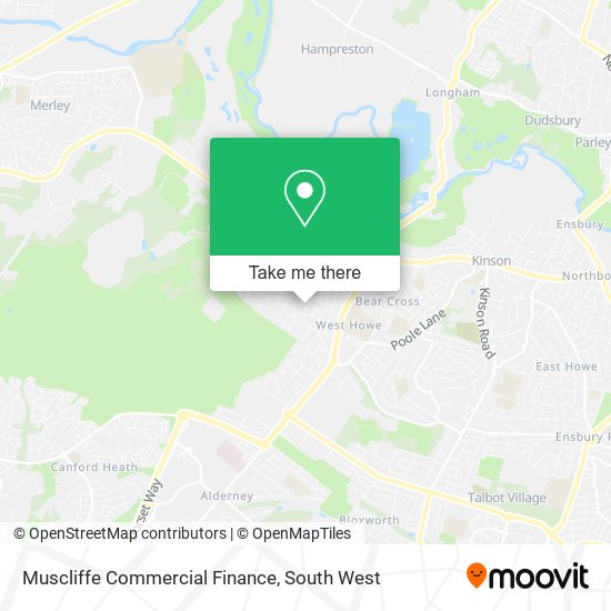 Muscliffe Commercial Finance map