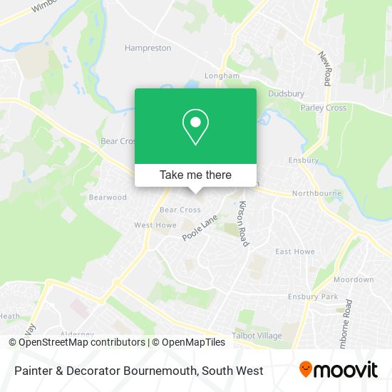 Painter & Decorator Bournemouth map