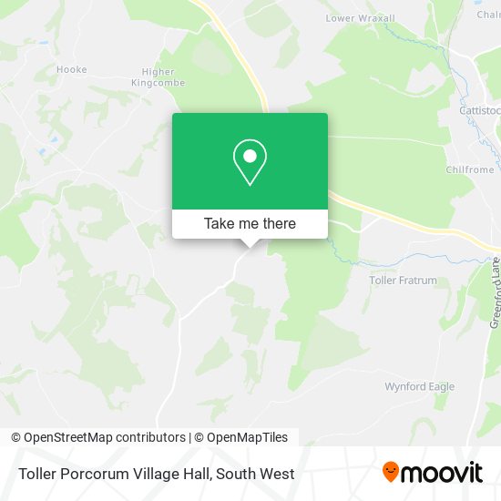Toller Porcorum Village Hall map