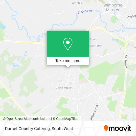 Dorset Country Catering map