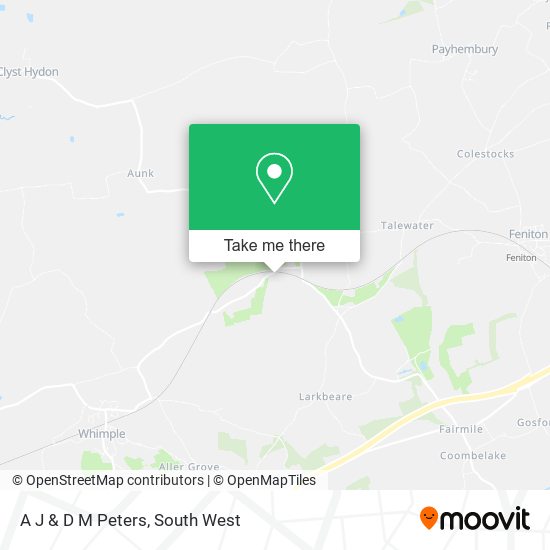 A J & D M Peters map