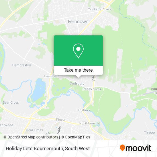Holiday Lets Bournemouth map
