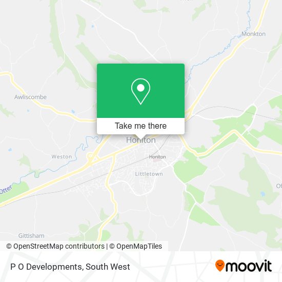P O Developments map