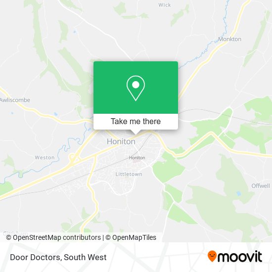 Door Doctors map