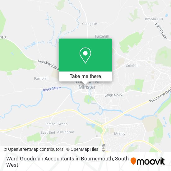 Ward Goodman Accountants in Bournemouth map