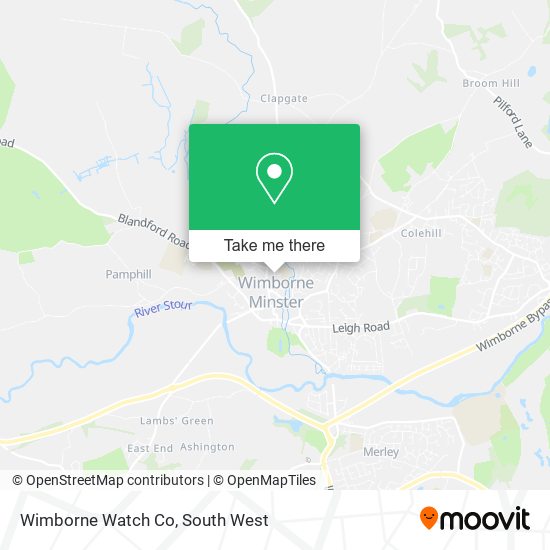Wimborne Watch Co map