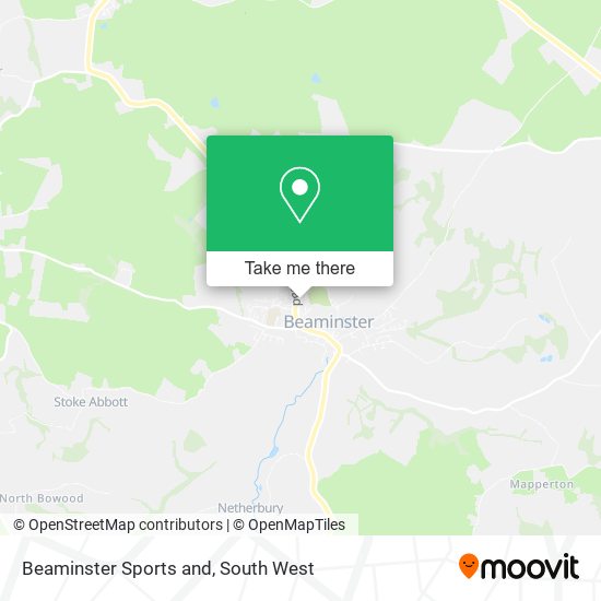 Beaminster Sports and map