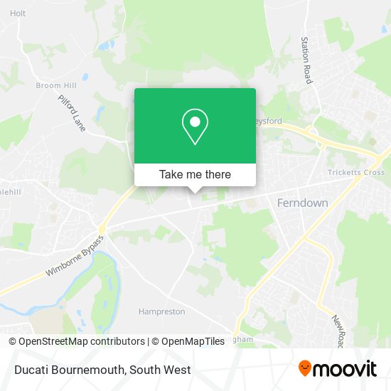 Ducati Bournemouth map