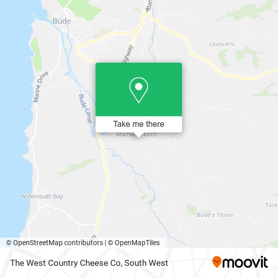 The West Country Cheese Co map