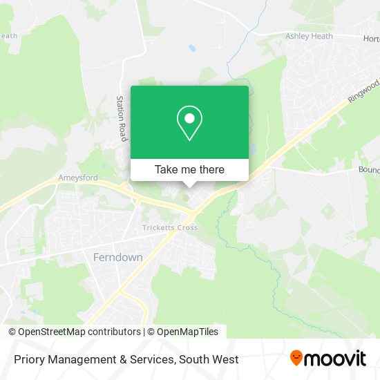 Priory Management & Services map