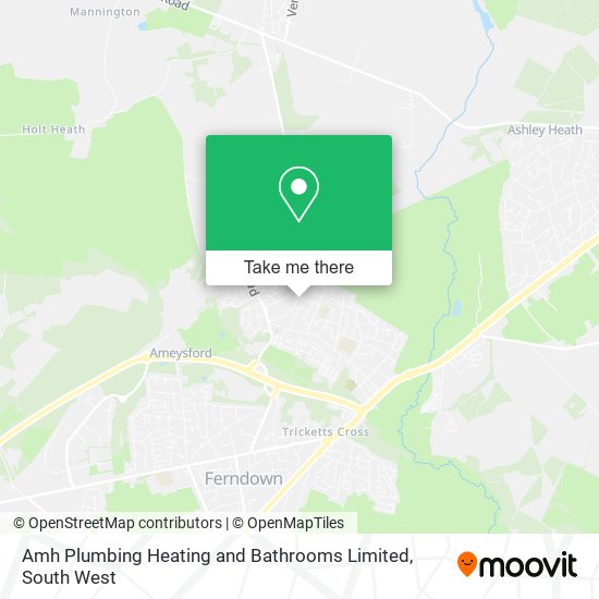 Amh Plumbing Heating and Bathrooms Limited map