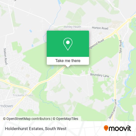 Holdenhurst Estates map