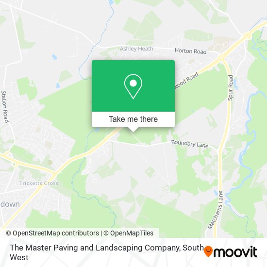 The Master Paving and Landscaping Company map