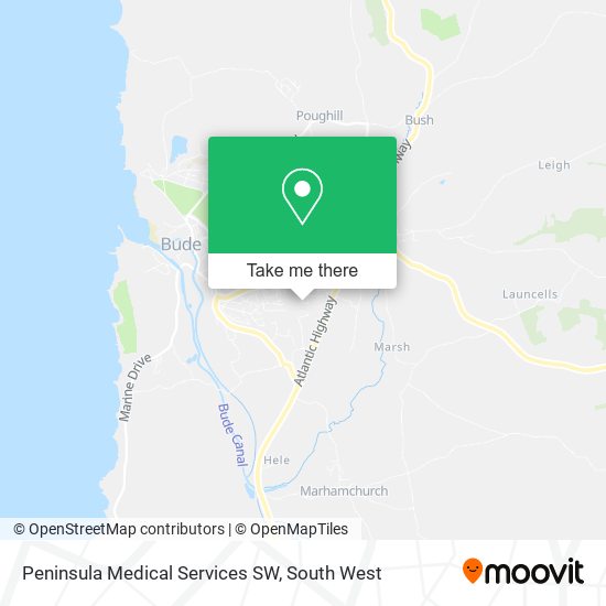Peninsula Medical Services SW map