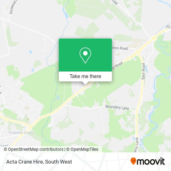 Acta Crane Hire map