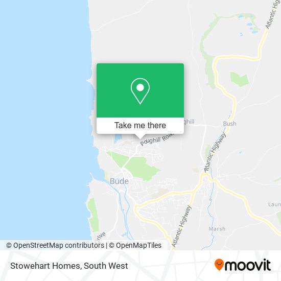 Stowehart Homes map