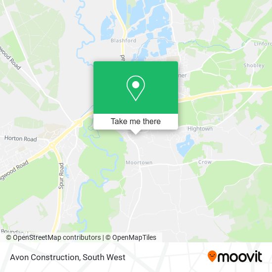 Avon Construction map