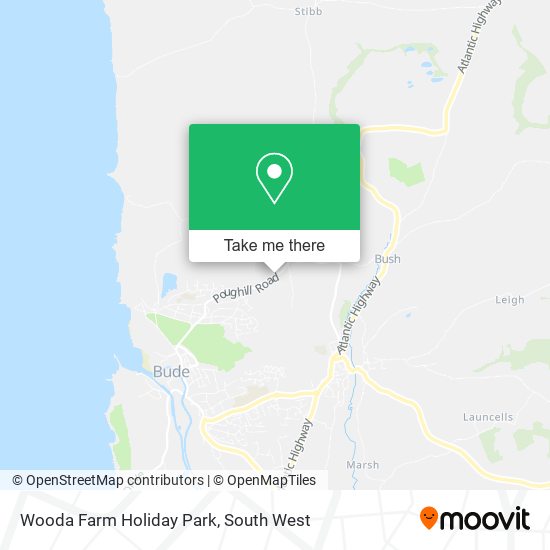 Wooda Farm Holiday Park map