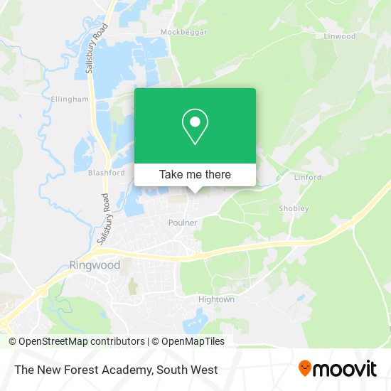 The New Forest Academy map