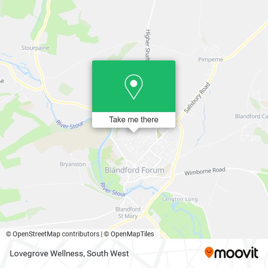 Lovegrove Wellness map