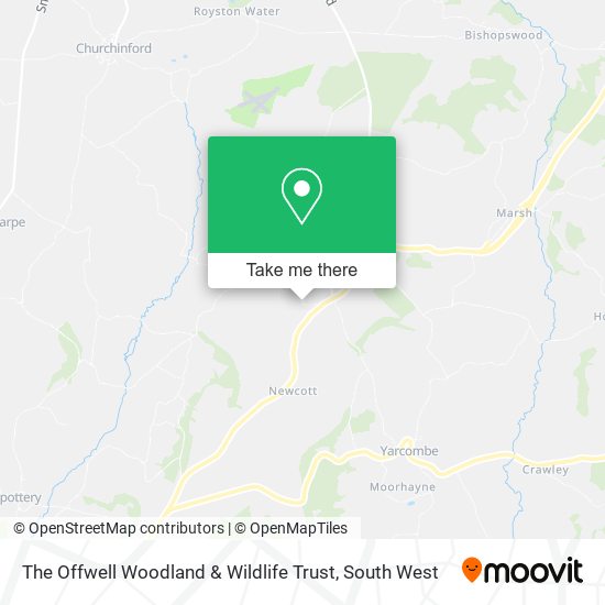 The Offwell Woodland & Wildlife Trust map