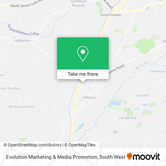 Evolution Marketing & Media Promotion map