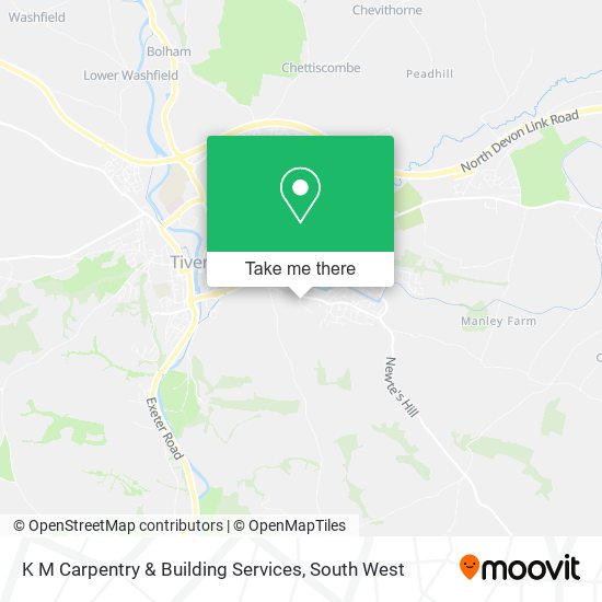 K M Carpentry & Building Services map