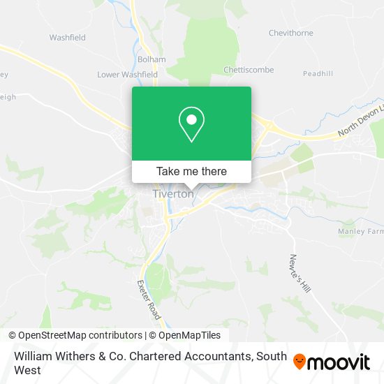 William Withers & Co. Chartered Accountants map
