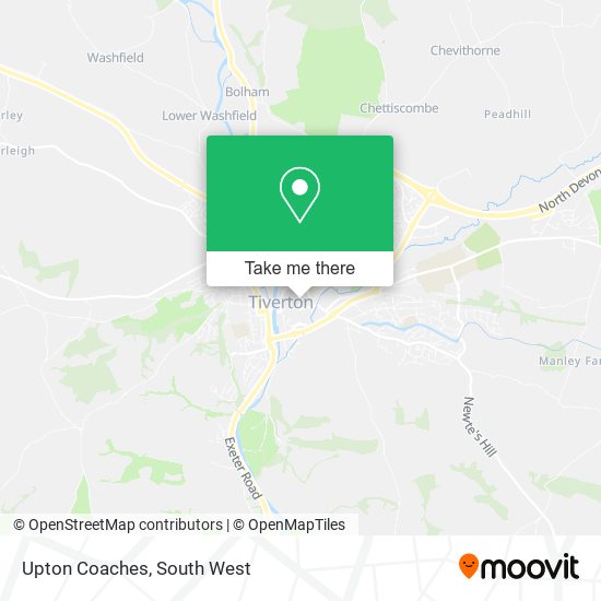 Upton Coaches map