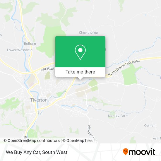 We Buy Any Car map