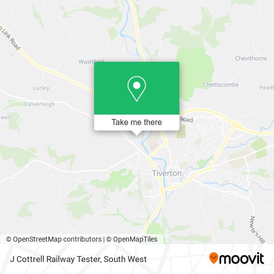 J Cottrell Railway Tester map