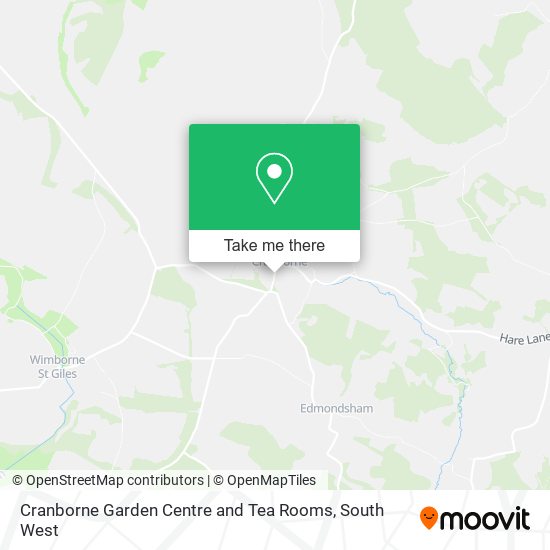 Cranborne Garden Centre and Tea Rooms map