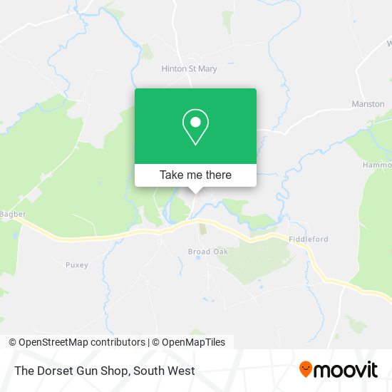 The Dorset Gun Shop map